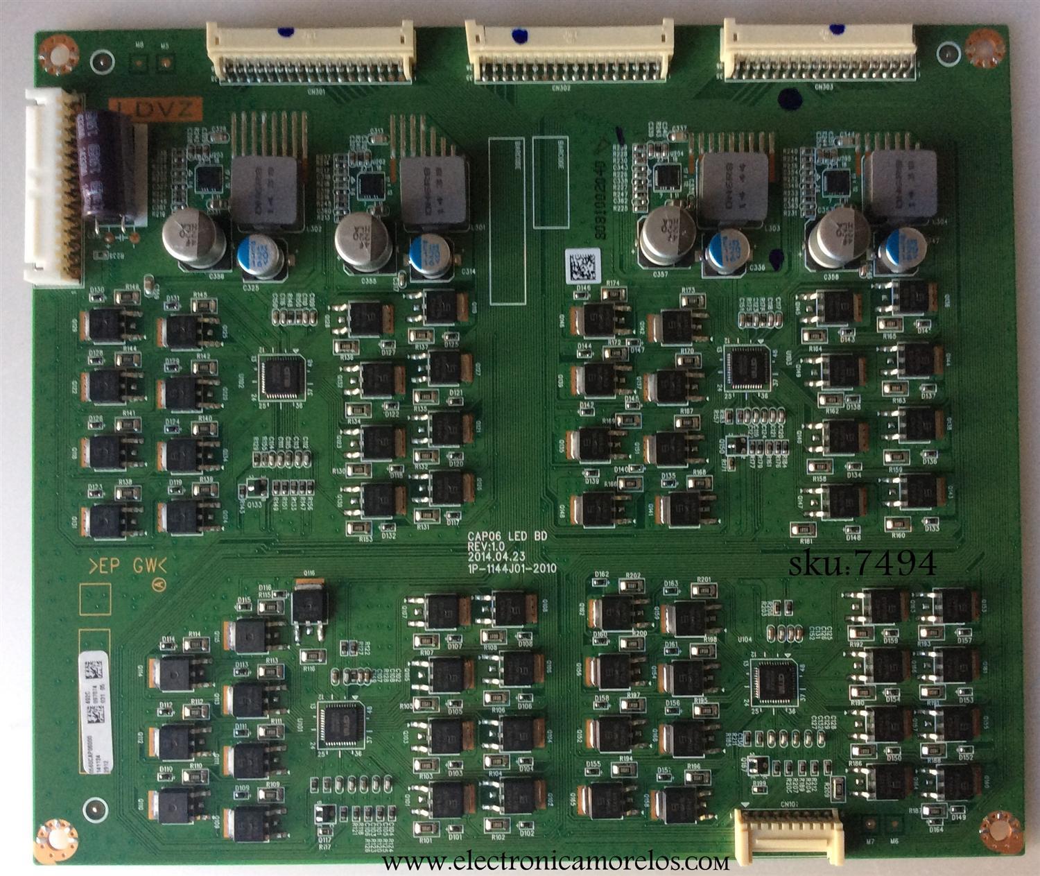 LED DRIVER / VIZIO Y8386492A / 0560CAP06000 / 1P-1144J01-2010 / MODELO E700i-B3 LFTRRGBQ	